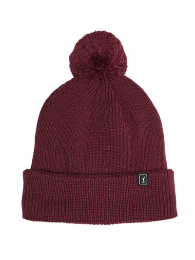 Pom Pom Beanie with Logo