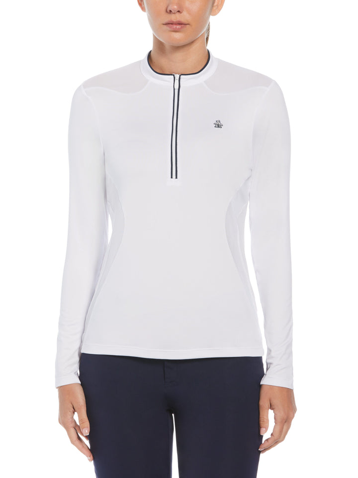 Original Penguin Women s 1 4 Zip Layering Long Sleeve Golf Shirt Golf Apparel Shop