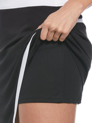 16" Color Block Wrap Golf Skort (Caviar) 