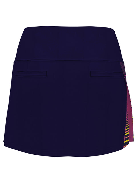 Women's 16" Energy Stripe Block Asymmetrical Golf Skort