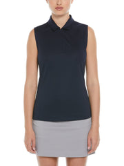 Airflux Sleeveless Golf Polo (True Navy) 