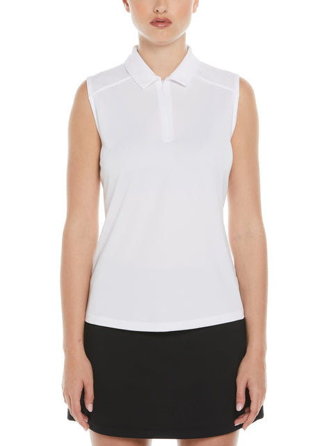 Airflux Sleeveless Golf Polo (Bright White) 