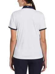 Color Block Golf Polo (Brilliant White) 