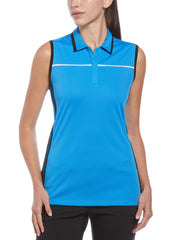 Color Block Golf Polo (Ibiza Blue) 