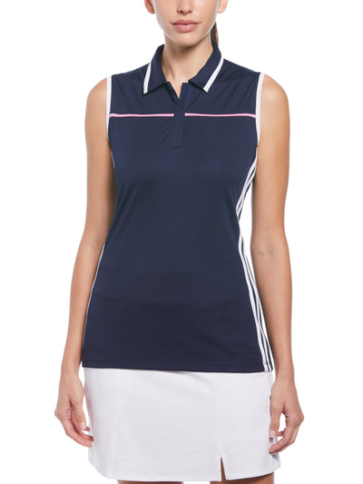 Color Block Golf Polo (Peacoat/Pink Sunset) 