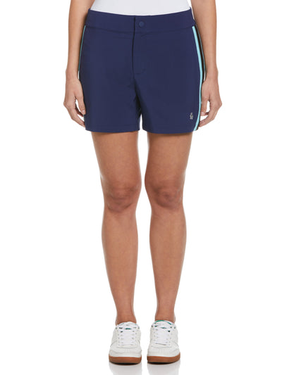 Women's Elastic Back Side Snap Golf Short