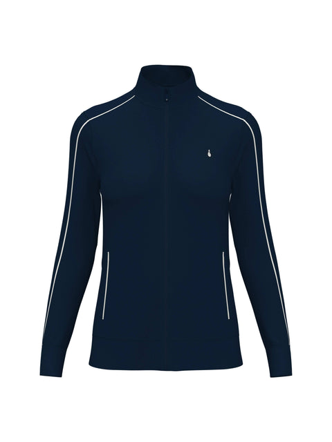 Women's Full Zip Jacket with Piping