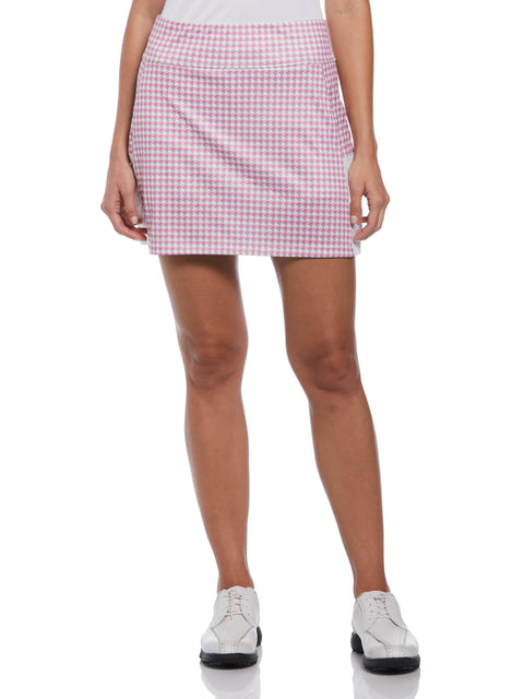 Women's Geo Print Golf Skort with Side Mesh Detail