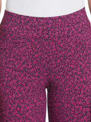 Geo Print Pull-On Golf Pant (Deep Purple) 