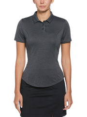 Heather Golf Polo (Black Heather) 