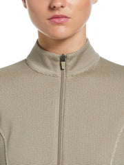 Midweight Layering Full Zip Golf Jacket (Plaza Taupe) 