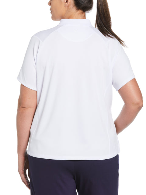 Plus Swing Tech Golf Polo (Brilliant White) 