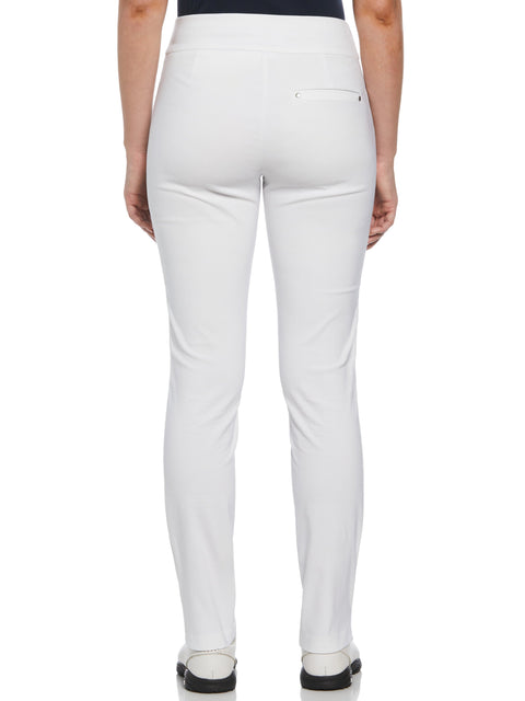 Plus Size Pull-On Golf Pant (Bright White) 