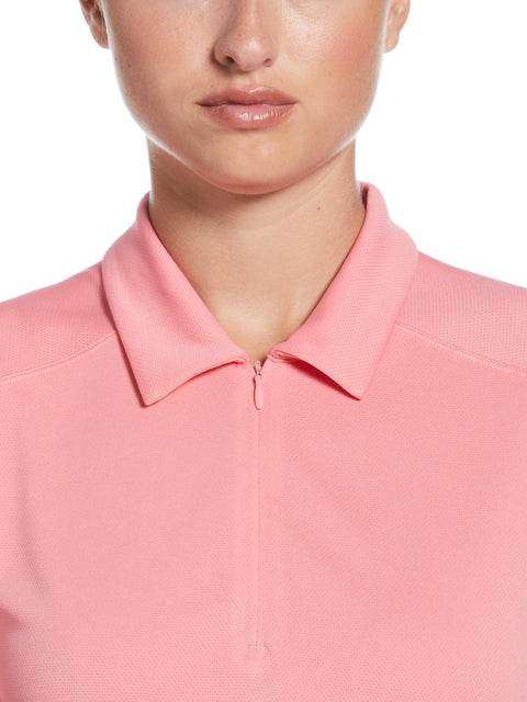 Short Sleeve Airflux Polo (Strawberry Pink) 