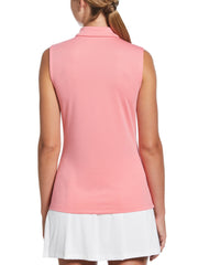 Sleeveless Airflux Polo (Strawberry Pink) 