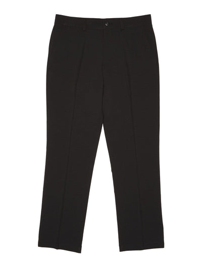 Boys Flat Front Solid Pant
