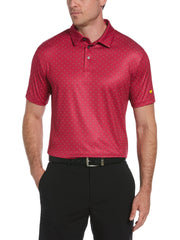 Men's All Over Geo Print Golf Polo