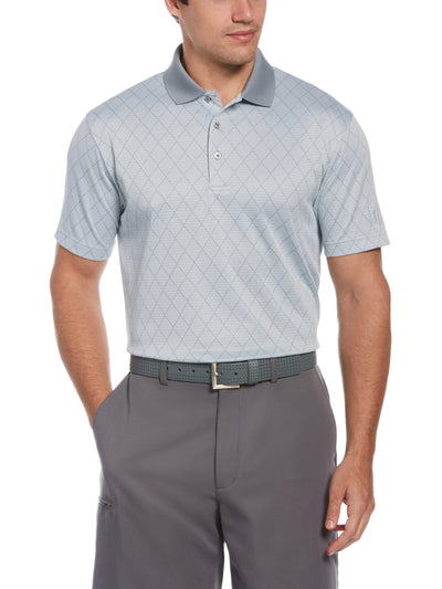 Men's Argyle Jacquard Golf Polo