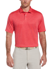 Space Dye Texture Golf Polo (Virtual Pink Heather) 