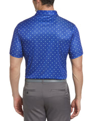 Stars and Stripes Print Golf Polo (Bluing) 