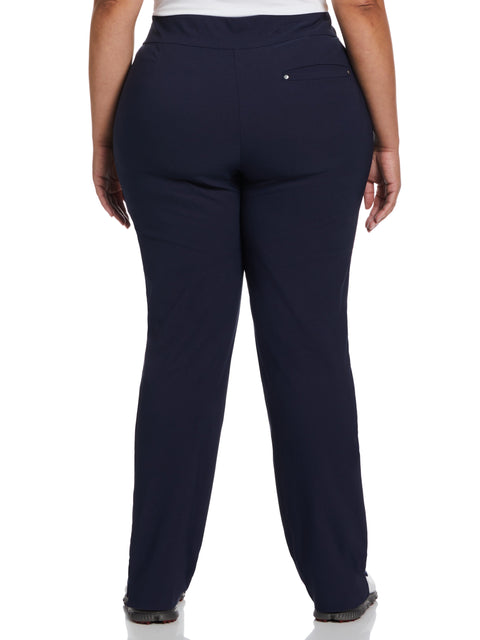 Plus Size Pull-On Golf Pant (Black Iris) 