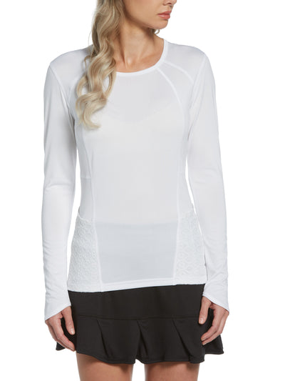 Women's Sun Protection Top with Active Lace Inserts